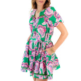 Addison Petal Tango Green Dress ( Mary Square)