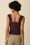 Elara Chocolate Corset Tank