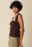 Elara Chocolate Corset Tank