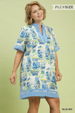 So Lovely Blue Dress Plus Size