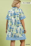 So Lovely Blue Dress Plus Size