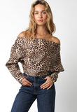 Kathy Leopard Top