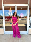 Magenta Gala Jumpsuit