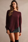 Alisha Ribbed Knitted Sweater Top