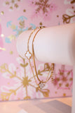 Pearl White Clover Layered Bracelet - Water Resistant