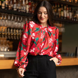 Quinn Pretty Poinsettias Blouse (Michelle McDowell)