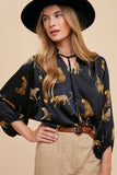 Alice Animal Print Blouse