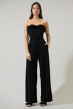 Monet Strapless Wide Leg Jumpsuit