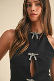 All For Fun Bow Halter Top