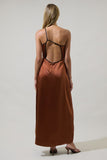 Maurice Open Back Slit Maxi Dress