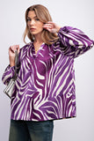 Zebra Me Plus Size Blouse