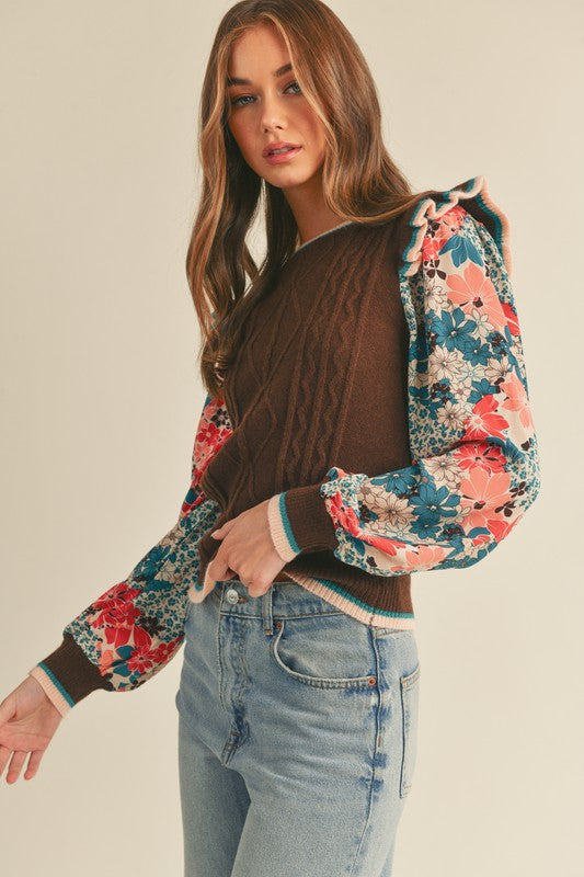 Brie Floral Sweater