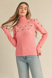 Flower Girl Pink Sweater