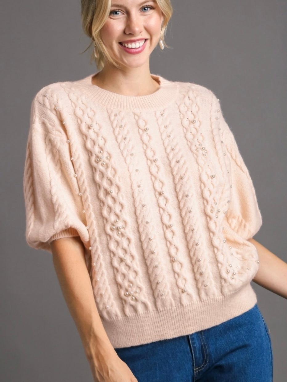 Back to Pearls Sweater Top