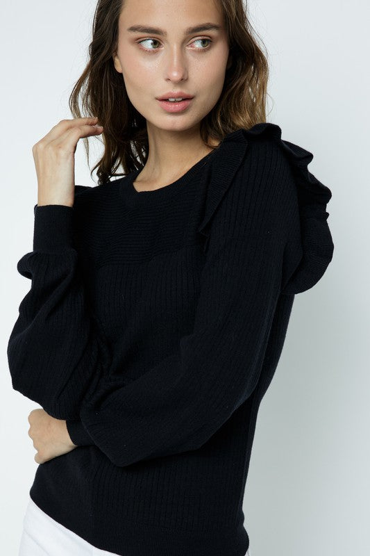 Always Here Basic Sweater Top