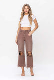 Let’s Pause Time 90s Vintage Cropped Flare Jean