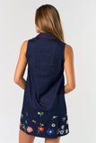 Liv Indigo Embroidered Dress