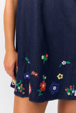 Liv Indigo Embroidered Dress