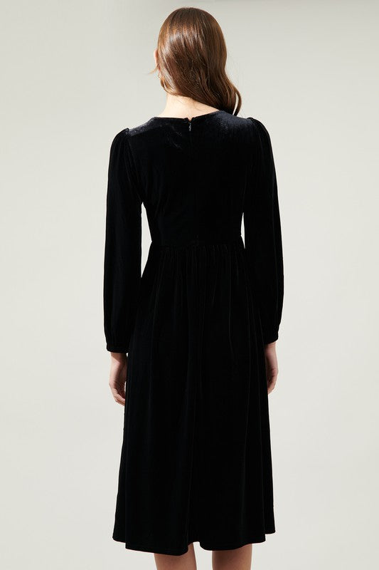 The Only One I Want Velvet Midi Dress