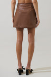 Anisa Leather Calera Mini Skirt