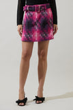 Sussane Plaid Zohara Belt Mini Skirt