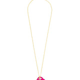 Zenzii Dainty Chain Long Necklace with Quatrefoil Pendant