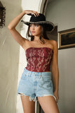 The Megan Western Corset Top