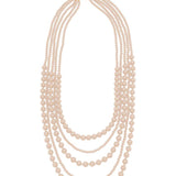 Zenzii Layered Resin Beaded Long Necklace