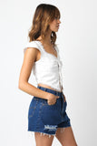 Coastal Eyelet Crop Top