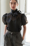 Lily Organza Bow Blouse