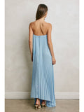 Light Blue Chiffon Maxi Dress