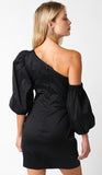 Thinking About Me Black Mini Dress