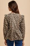 Annie Leopard Bow Blouse