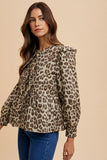 Annie Leopard Bow Blouse