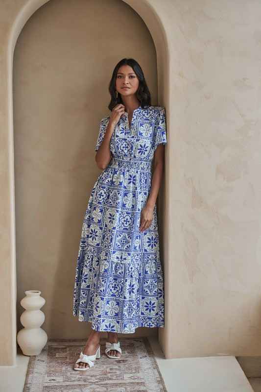 Arbor Floral Poplin Maxi Dress – IZEL BOUTIQUE