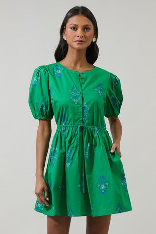 Halina Floral Mini Dress IZEL BOUTIQUE Halina Floral Mini Dress IZEL BOUTIQUE