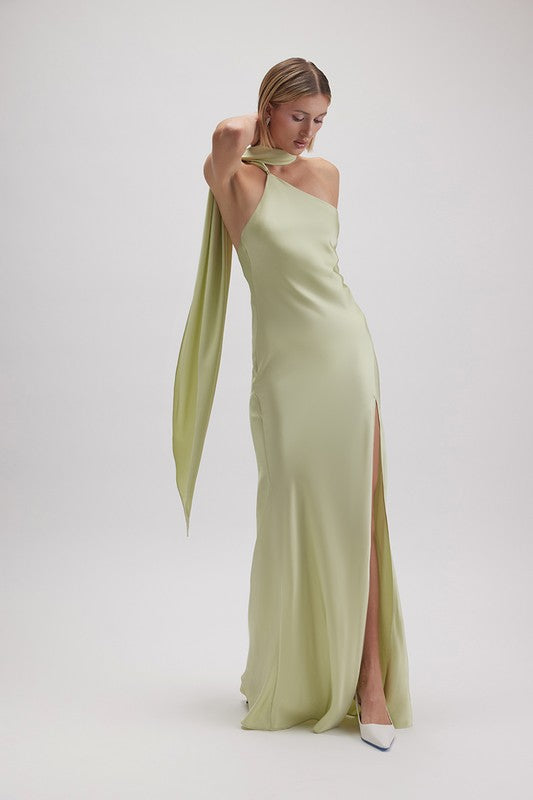 Catherine Scarf Maxi Dress IZEL BOUTIQUE Catherine Scarf Maxi Dress IZEL BOUTIQUE