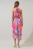 Cali Ruffle Midi Dress