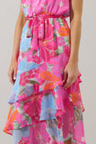 Cali Ruffle Midi Dress