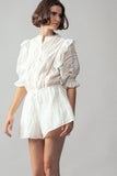 Lace Ruffle Romper