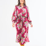 Ava Floral Midi Dress