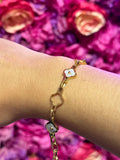 FLOWER GOLD BRACELET - WATER RESISTANT