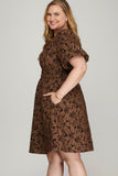 Ciel Plus Size Jacquard Dress