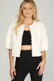 Adrienne Crop Faux Fur Jacket