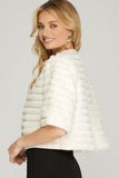 Adrienne Crop Faux Fur Jacket