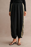Side Lace Trim Pants