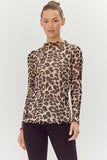 Cheetah Mesh Top