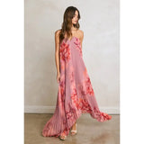 Floral Chiffon Maxi Dress