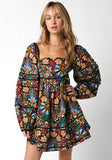 Midnight Mist Floral Dress