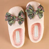 Jolly Bow Fuzzy Slipper